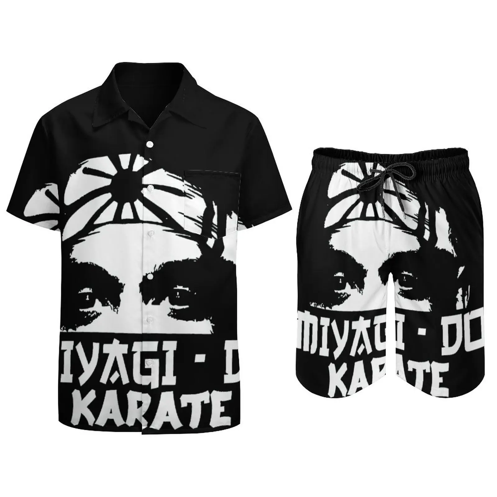 Miyagi Do Karate Beach Suit masculino, Home Graphic, essencial, 2 peças, qualidade superior, para venda