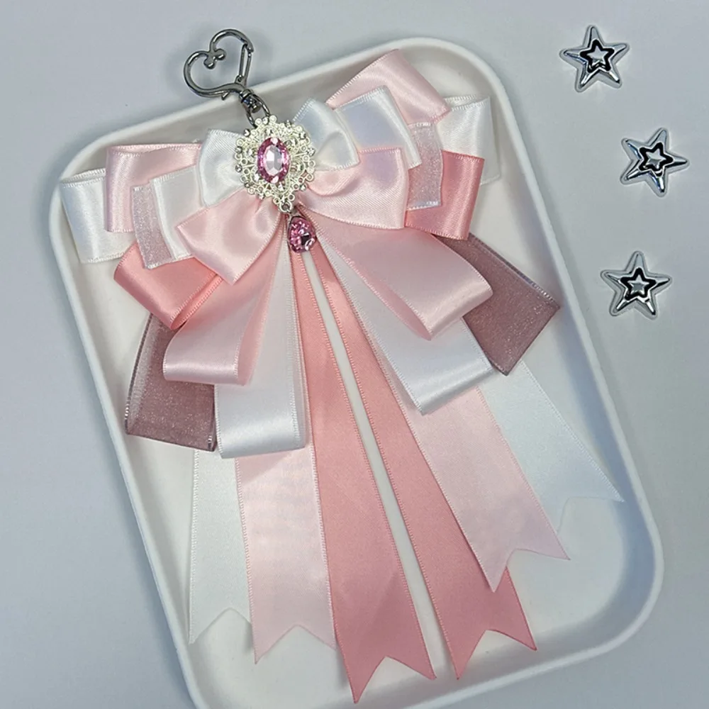 New Double Layer Bow Pendant Ribbon Bow Multicolor Itabag Decoration Pendant Ins Style Lolita Itabag Pendant For Friends Gift