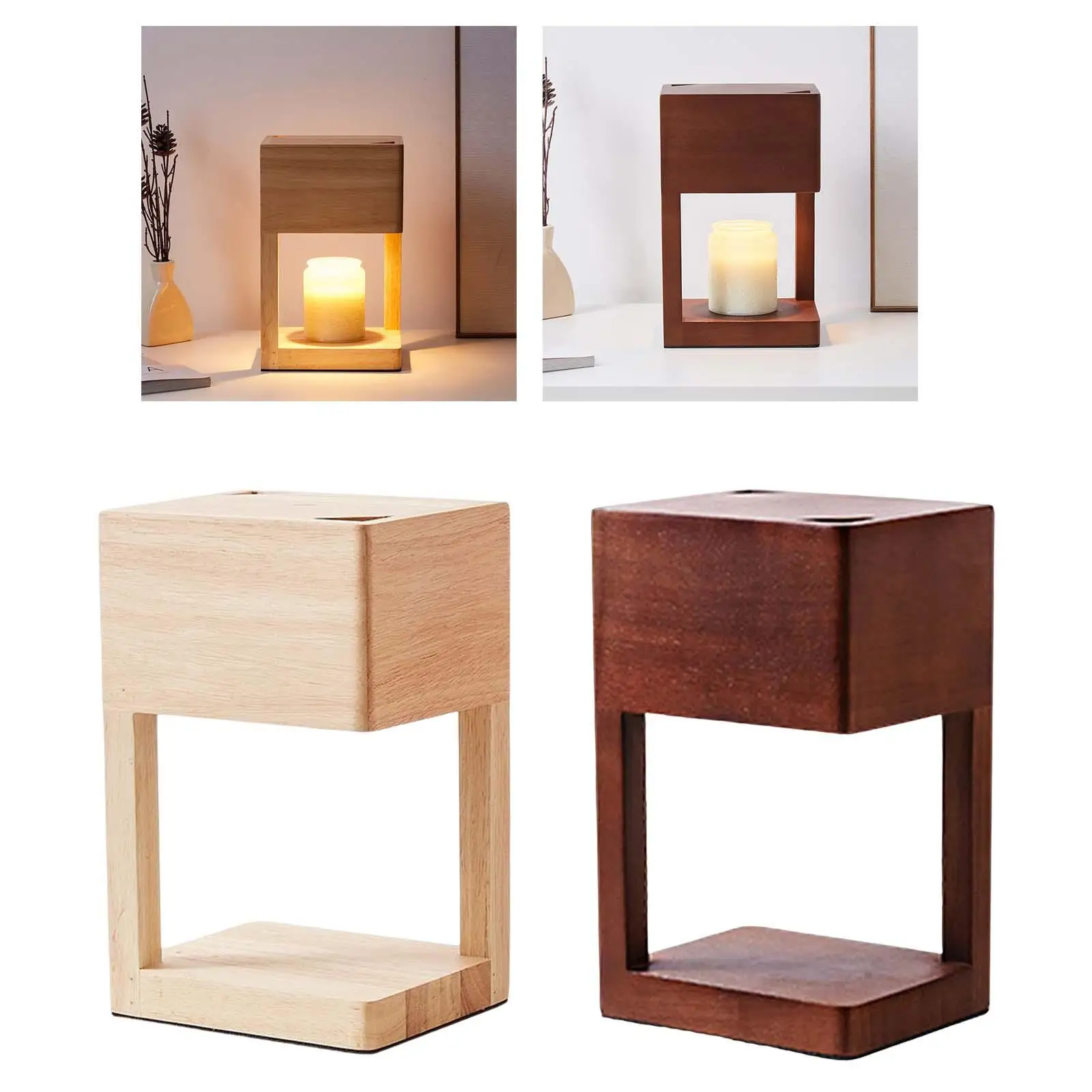 Candela in metallo Wax Melting Warmer bruciatore a olio lampada aromatica lampada da tavolo per la casa camera da letto soggiorno Decor EU Plug