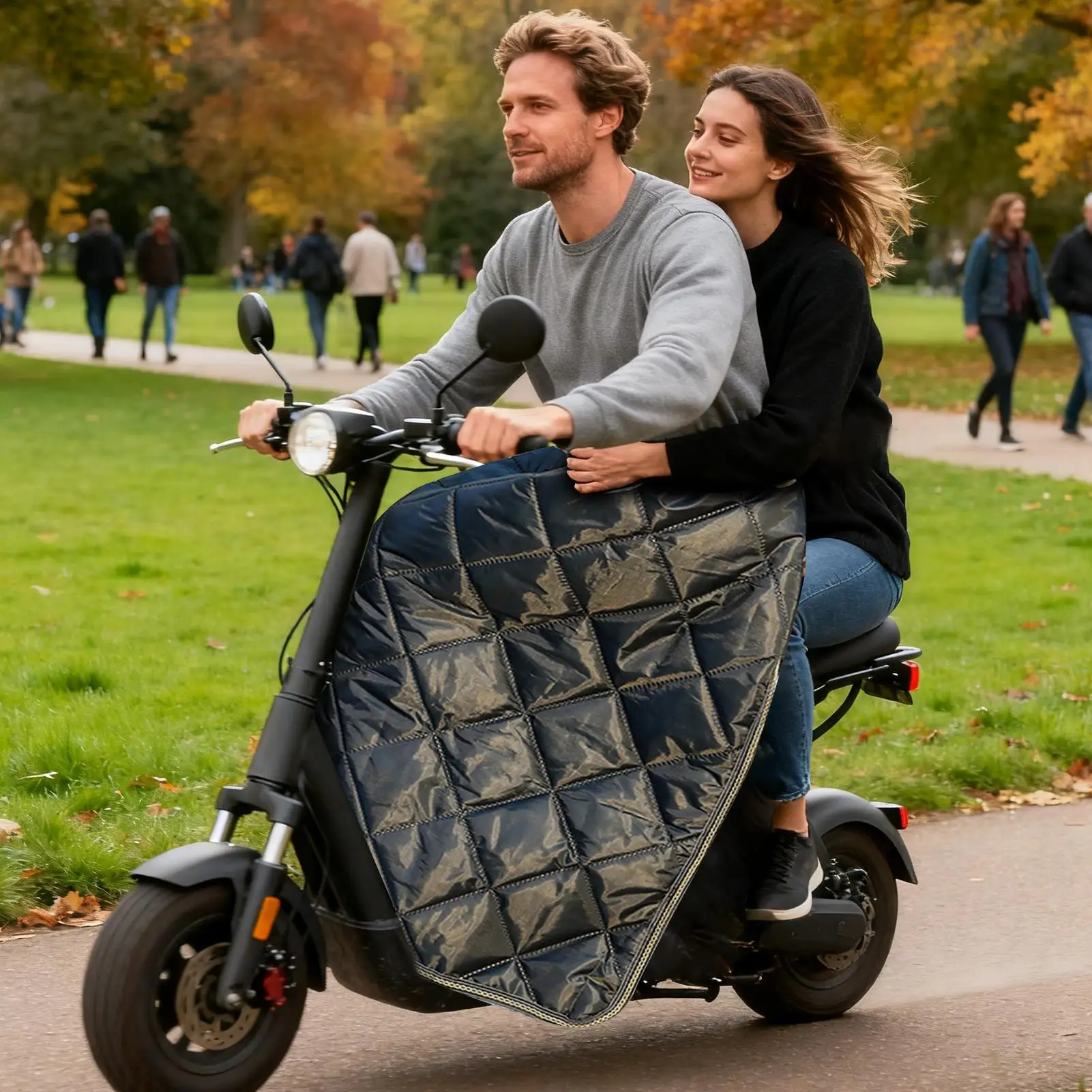 

Winter Scooter Leg Cover Thermal Motorbike Lap Blanket Apron Scooter Leg Warmer Apron For Travel City Commuting Biking Riding