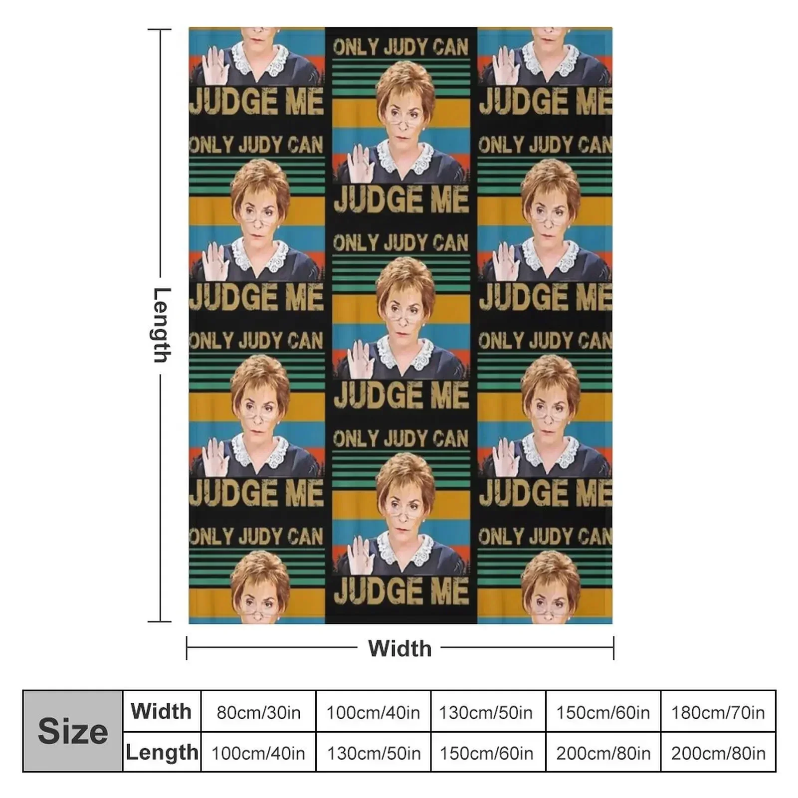 Funny Only Judy can judge me Retro Vintage Throw Blanket Cute Plaid Warm cosplay anime Quilt Blankets