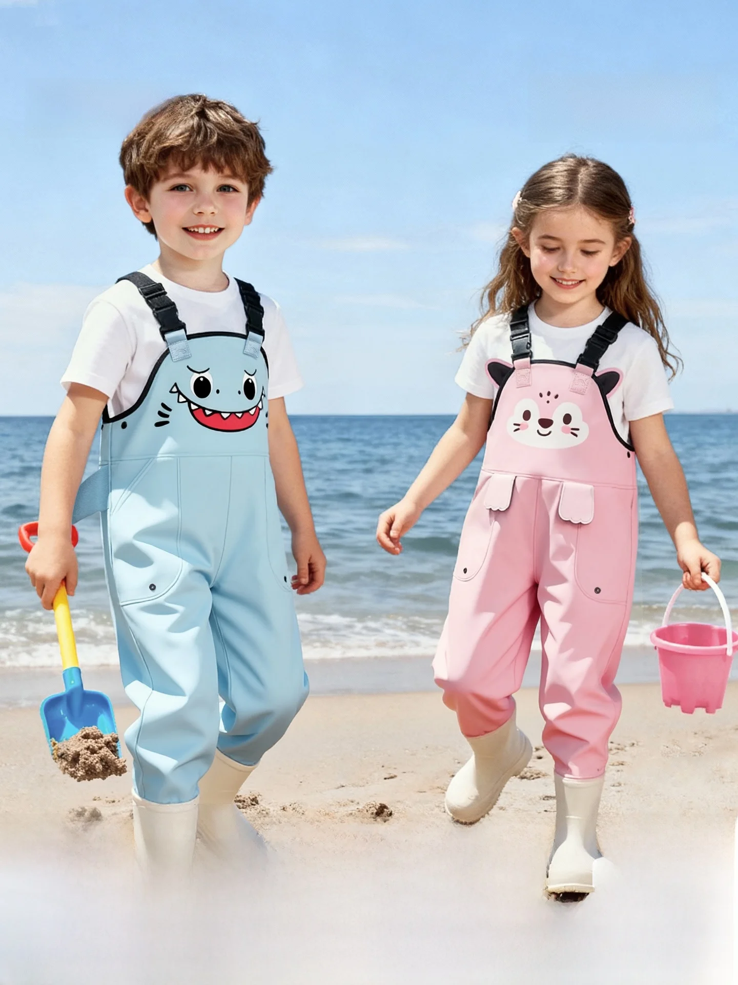 children's-wading-pants-overalls-waterproof-dirty-soft-breathable-beachwear-fishing-clothes-for-boys-and-girls-outdoor-water