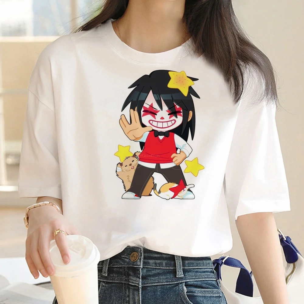 Jeff the Killer t-shirt female manga kawaii cutecore japan goth t shirt cute meme baddie dollette
