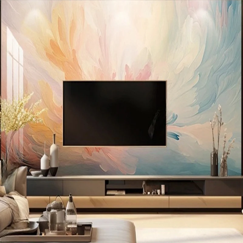 Modern Simple Abstract Flowers Decor Photo Mural Custom Wallpaper For Living Room Bedroom TV Sofa Background Wall Covering 3D