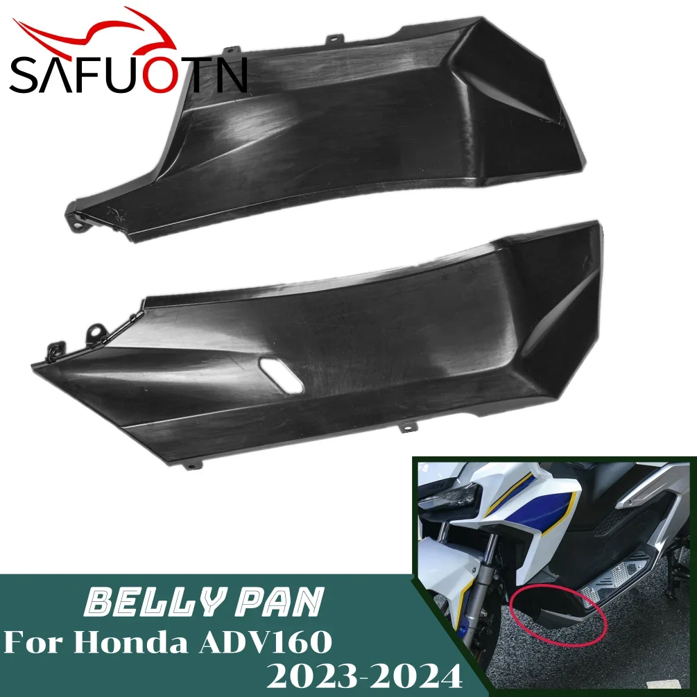 ADV160 Belly Pan Protector For Honda ADV 160 2023 2024 2025 Lower Engine Chassis Guard Skid Plate Spoiler Cover Motorcycle Parts