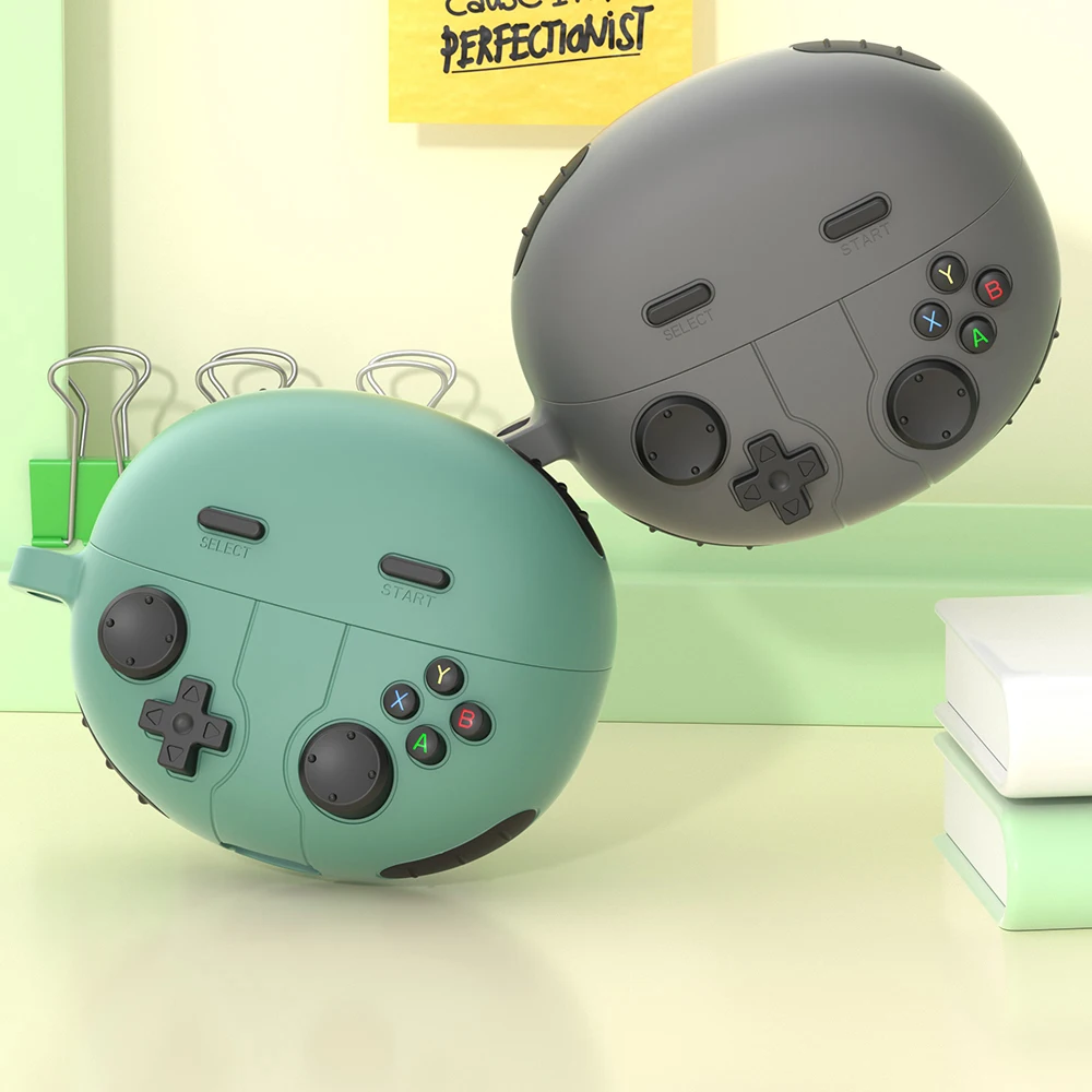 3D GamePad мультяшный чехол для наушников для Huawei FreeClip, милые силиконовые защитные чехлы для Huawei FreeClip Funda с крючком