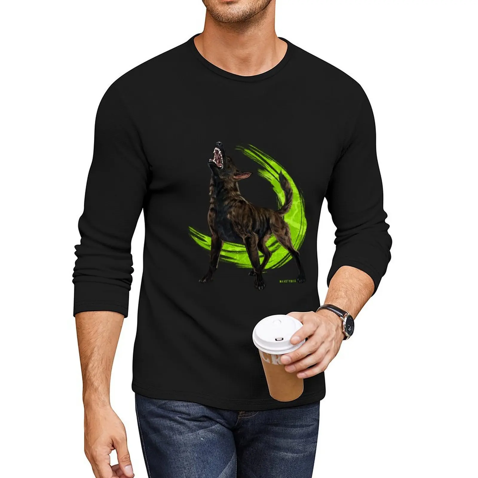 

Dutch Shepherd | Lycan Long T-Shirt quick drying t-shirt anime tops vintage clothes t shirts for men graphic