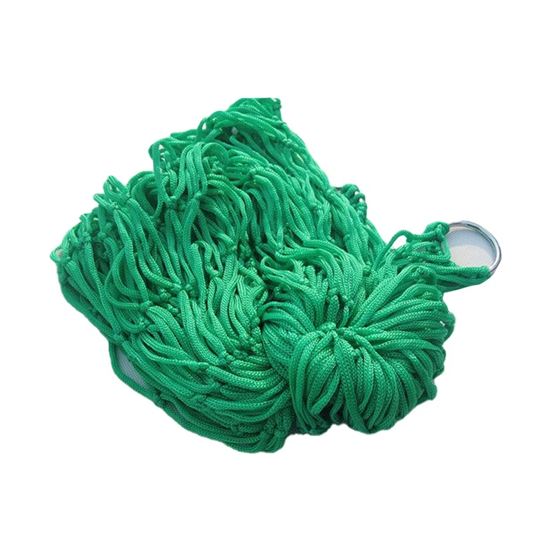 

1Set Thick Mesh Camping Hammock Nylon Rope Single Hammock Mesh Hammock Outdoor Supplies Green