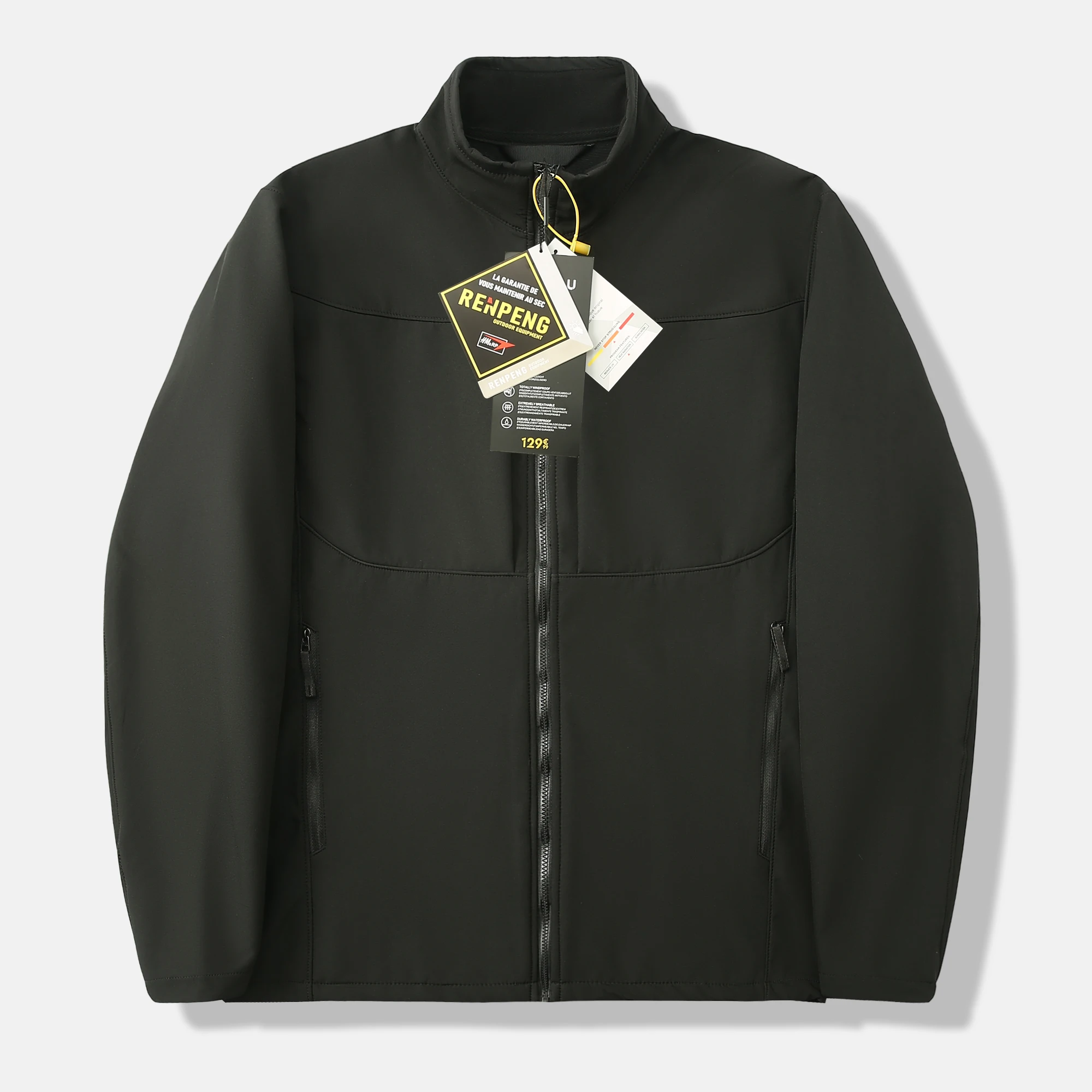 2026 Outdoor Sports Soft Shell Men Trendy and Versatile Cycling and Camping Windproof and Waterproof Travel Casual Fleece Jacket