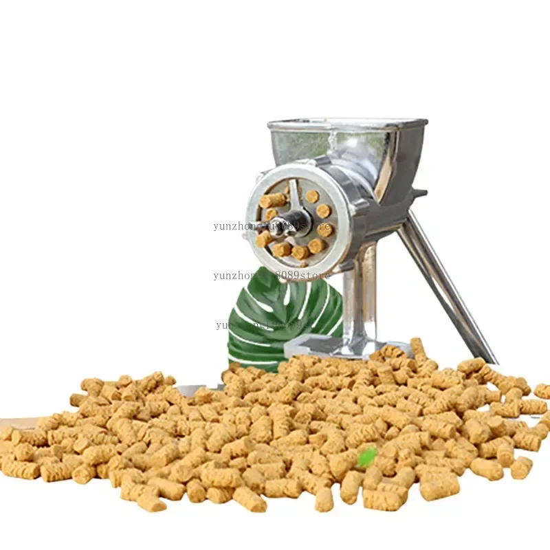 Household Small Manual Fish, Poultry and Rabbit Feed Pellet Making Machine/manual Bird Feed Extruder Processing Tool