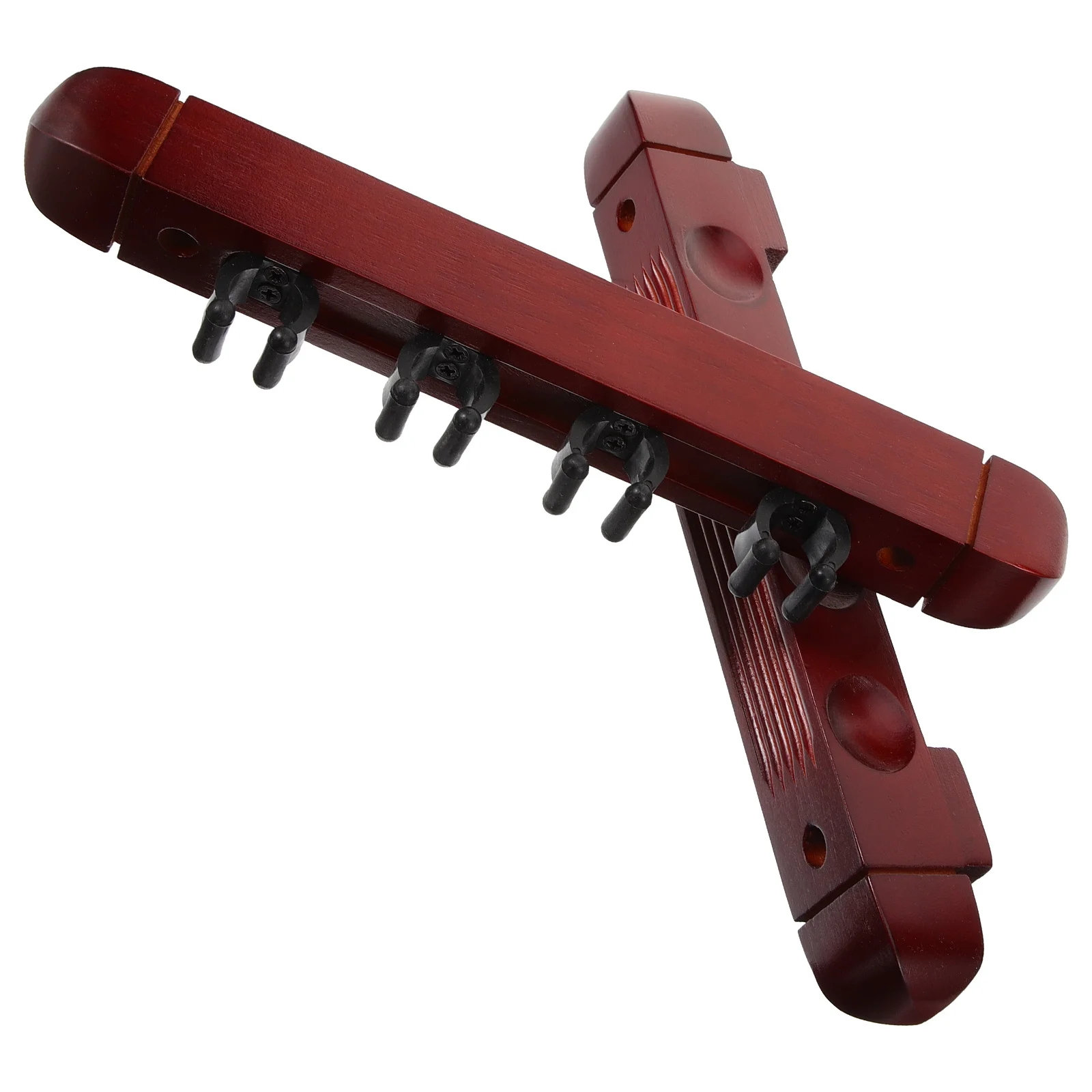 

1Set Wall Mount Pool Cue Holder Wooden Multi-Slot Rack Billiard Stick Organizer Display Stand Pool Stick Holder