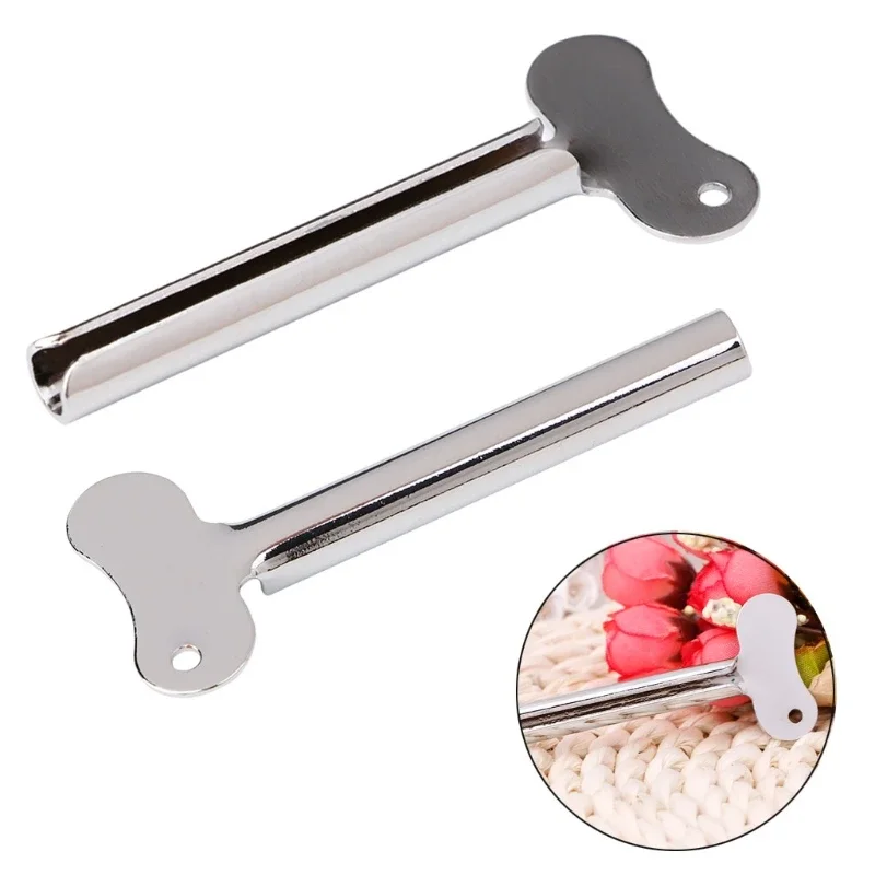 Stainless Iron Metal Tube Toothpaste Hair Color Dye Cosmetic Oil Paint Squeezer Toothpaste Squeezer Key Toothpaste