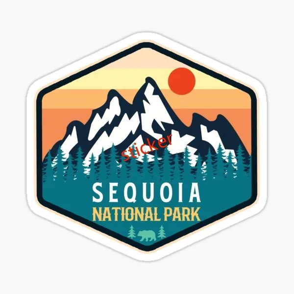 

Sequoia National Park Decal Scratch-proof Pvc Accessories Decorations For Laptop Car Bicycle Skateboard Laptop Rv Camper