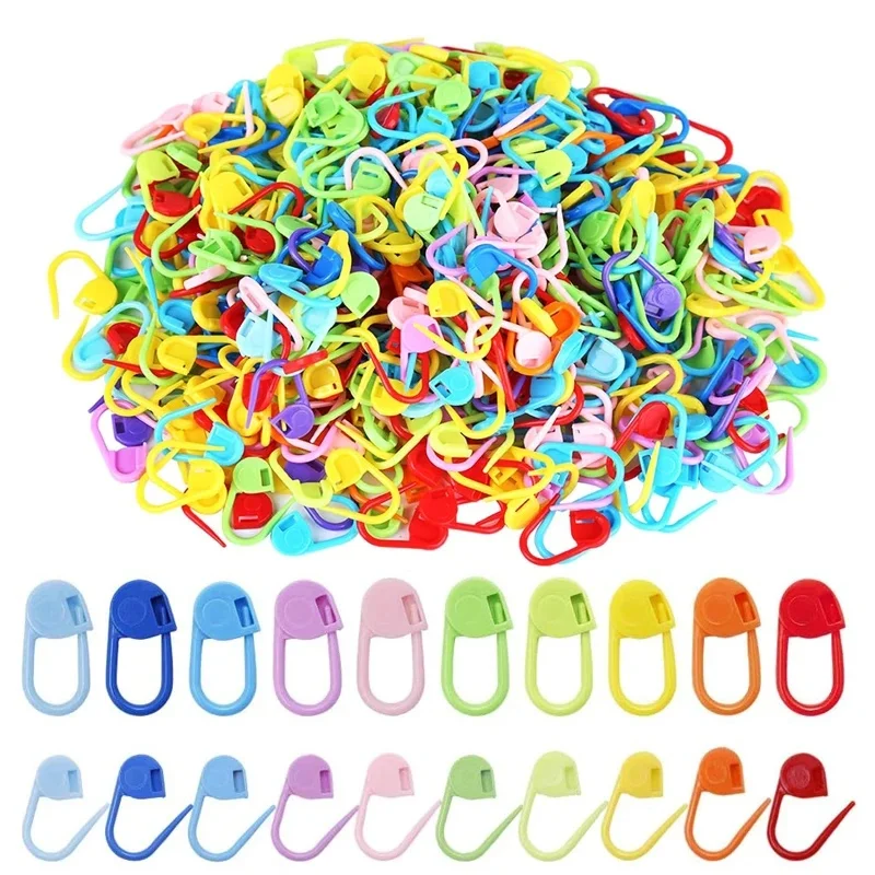 50-700Pcs Mix Color Knitting Stitch Counter Crochet Locking Stitch Markers Stitch Needle Clip Knitting Crochet Marker DIY Craft