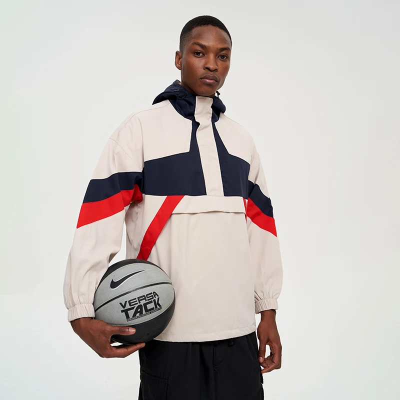 Men's Outdoor Hiking Jackets Travel Windproof Loose Outerwear Spring&Autumn Hooded Sports Coats with Zipper 24H shipped