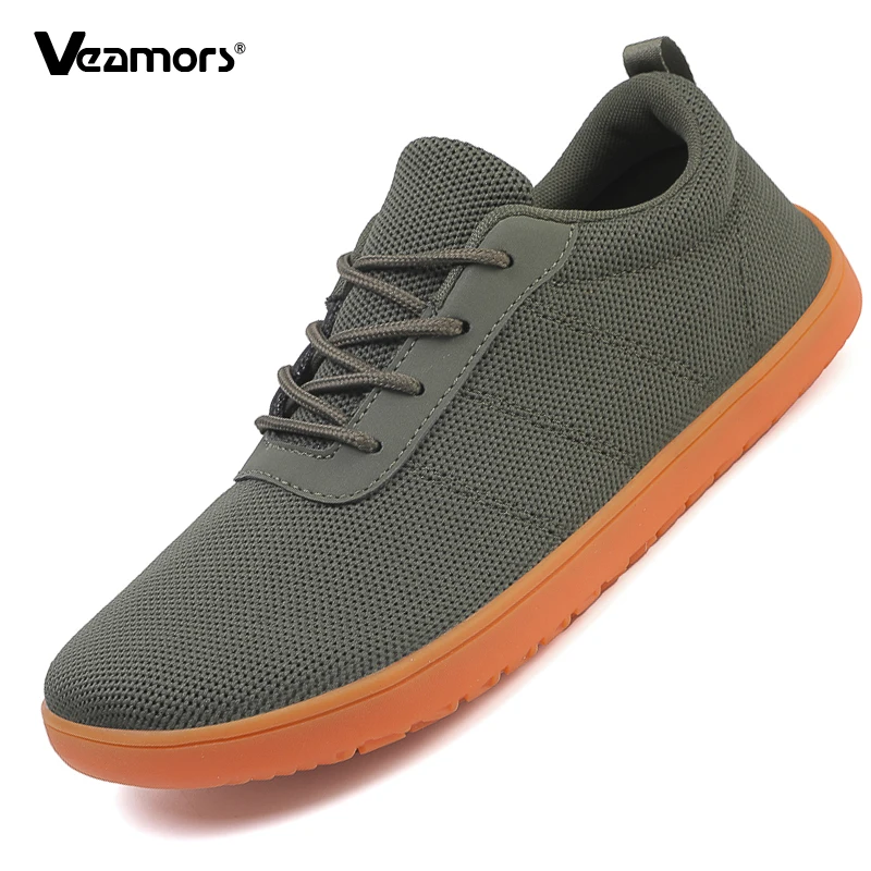 

Breathable Mesh Men Wide Toe Walking Shoes Elastic Light Running Sneakers Male Non-slip Casual Sports Shoes for Outdoor Exercise