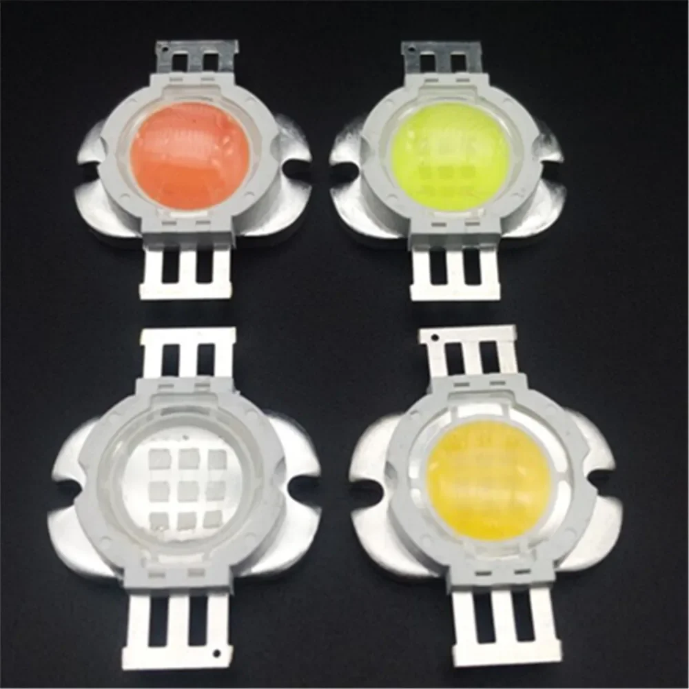 

10 Вт COB 45 мил светодиодный холодный теплый белый королевский синий зеленый IR940 нм 850 нм UV395 светодиодный чип Acquarim Plant с линзой под углом обзора 60 градусов