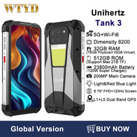 Unihertz Tank 3 Rugged Phone 32GB+512GB 200MP Camera Night Version 23800mAh 6.79\