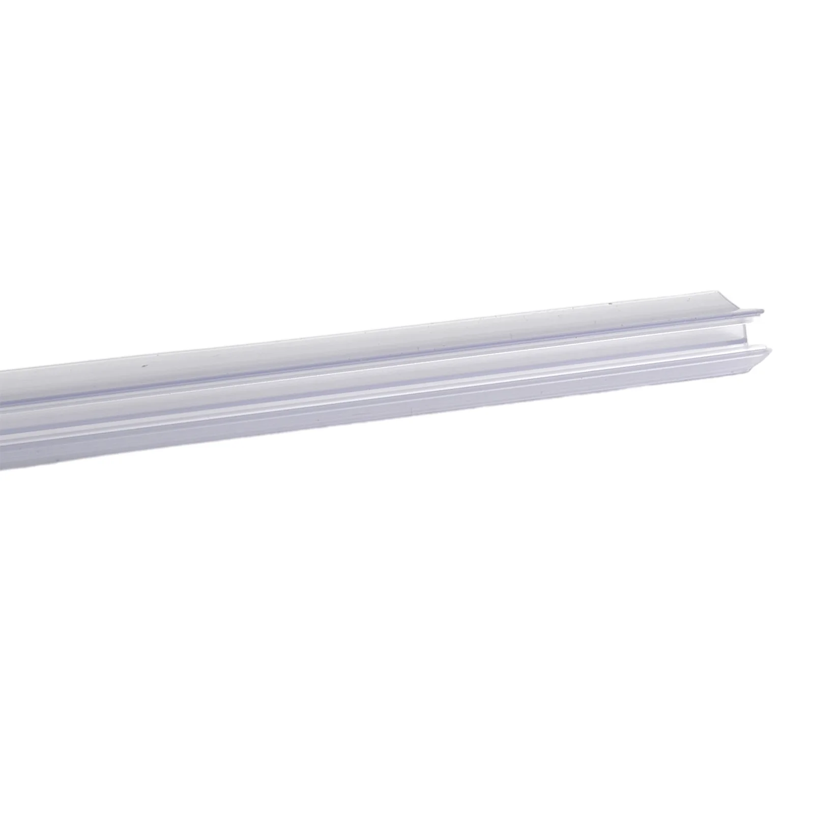 12/17/20mm Shower Screen Seal Strip PVC for frameless Glass Door Bottom Weather Stripping Seal Sweep Glue-free Bathroom Hardware