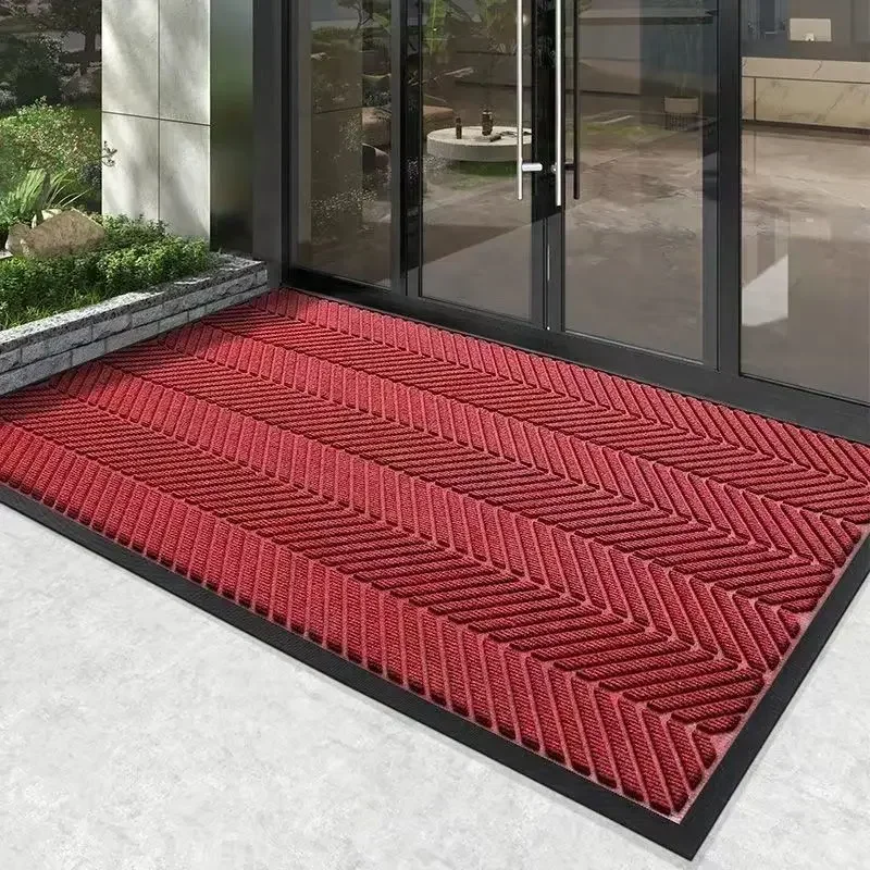 Tire pattern gate absorbent non-slip doormat commercial welcome hotel dust removal carpet