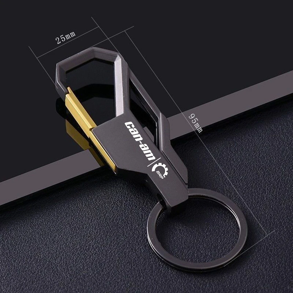 1PCS Motorcycle Metal Keychain Metal Keyring For BRP Can Am Spyder Series BRP CAN-AM Bombardier