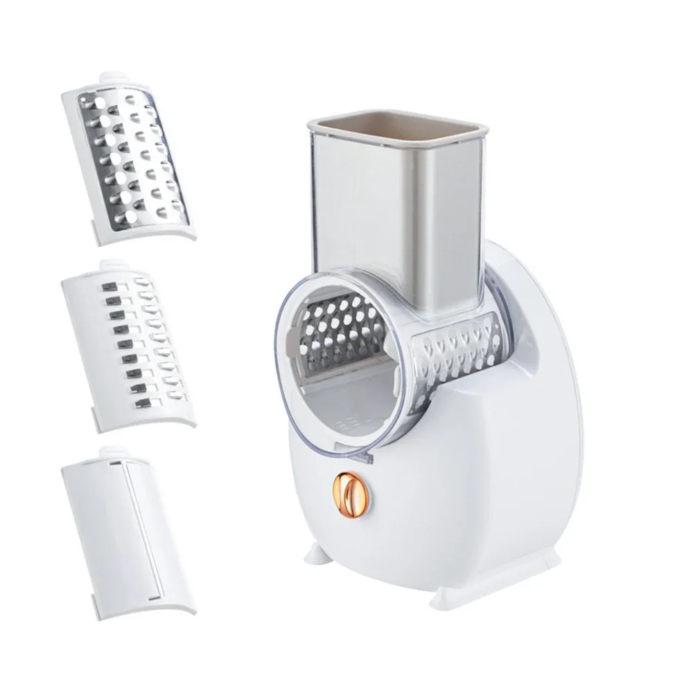 Trituradora de rallador de queso eléctrico, rallador tipo C con carga, Control de un solo toque, trituradora eléctrica automática rotativa inalámbrica