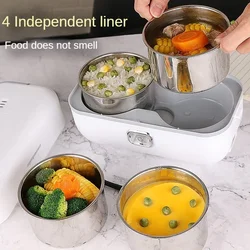 Bento electric heating insulated lunch box can be plugged in to carry food steaming insulated bucket office worker rice cooker