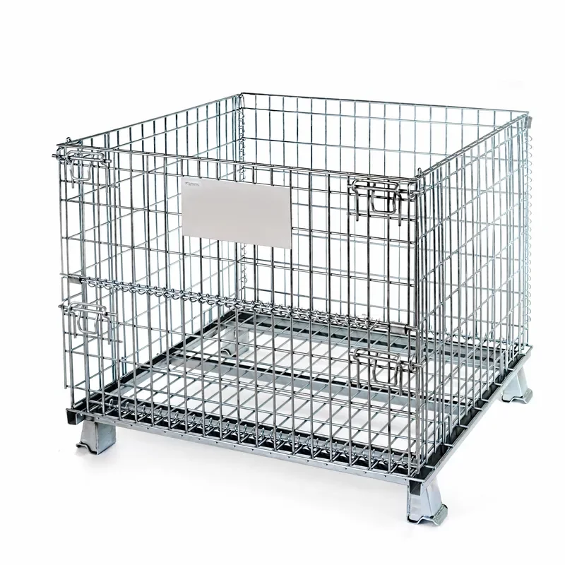 Heavy Duty Stackable Steel Cages Hot Selling Warehouse Storage Solution for Factories
