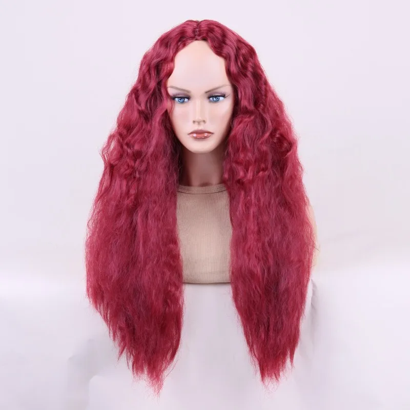 الكرة مساء اللباس مباراة سيدة موجة الشعر الطويل أداء الملهى أغطية الرأس الذرة الحرير شعر مستعار حزب المرأة الأفريقية شعر مجعد صغير