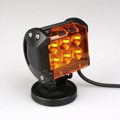 Cubierta protectora de lente ámbar, negra, roja, azul, verde, transparente, 2,6 "", a prueba de polvo, protección para luz Led de trabajo de 4""