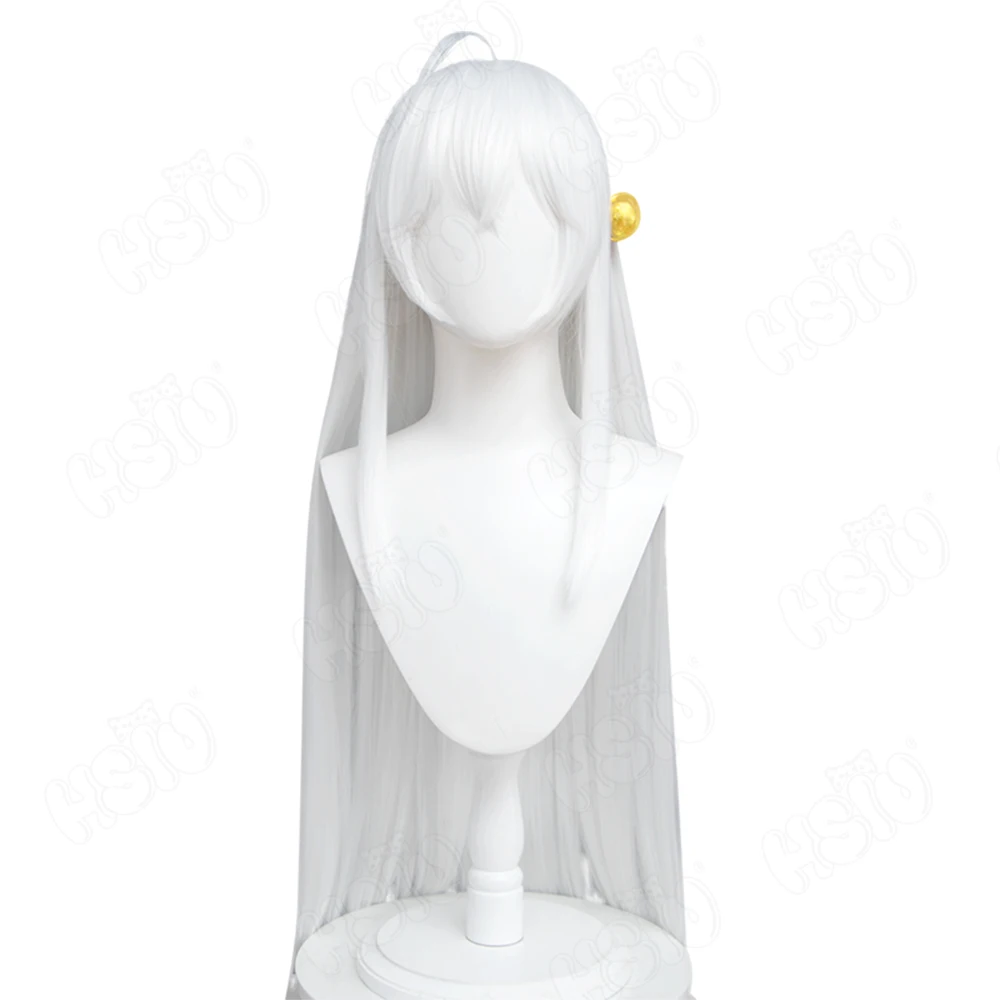 Ninym Ralei Cosplay Wig Anime The Genius Prince's Guide To Raising A「HSIU 」Fiber synthetic wig white long Wig Free wig Cap