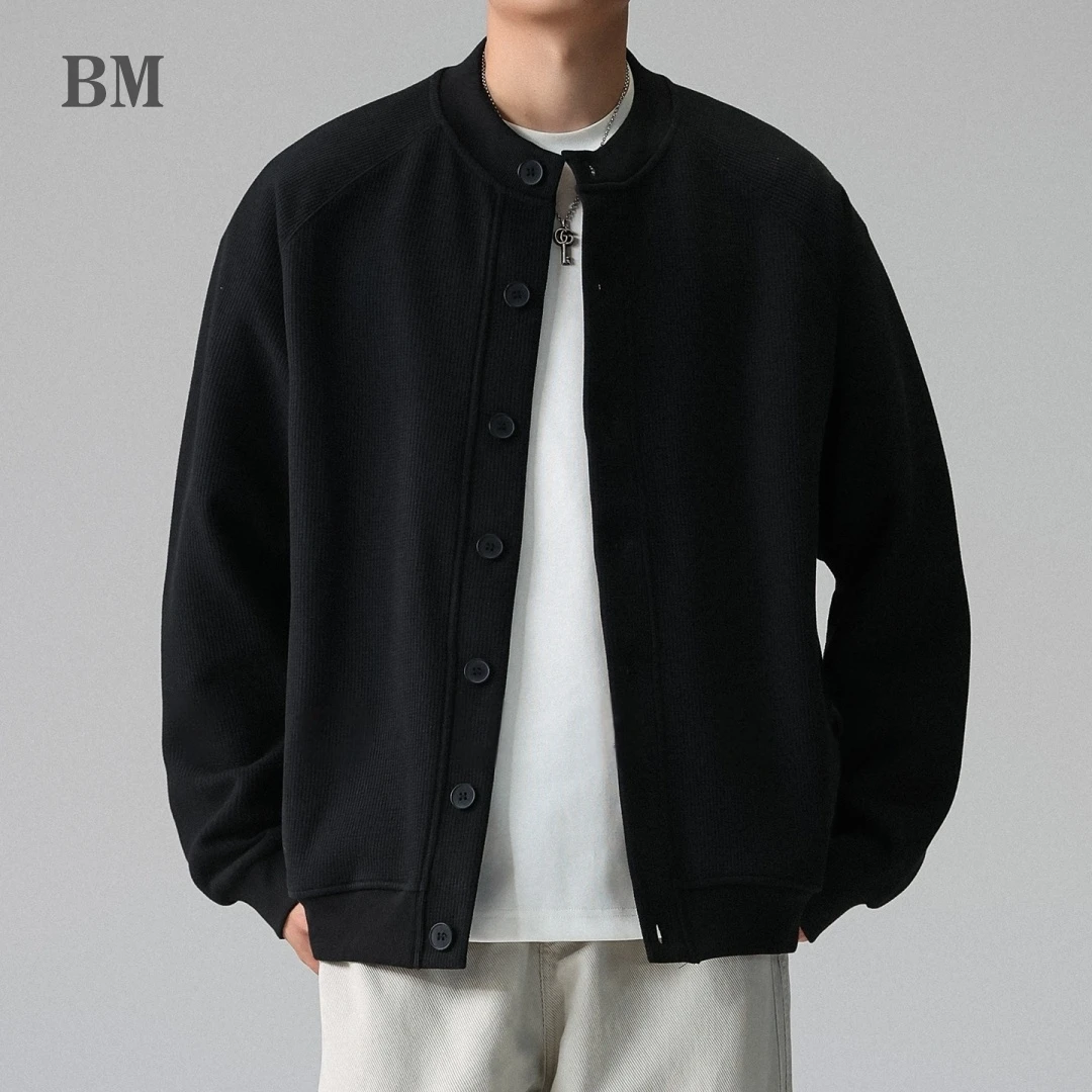 

Mens American Vintage Cardigan Cotton Knitted Oversized Spring Autumn Solid Color Casual Streetwear Trendy Big Size Coat 2026