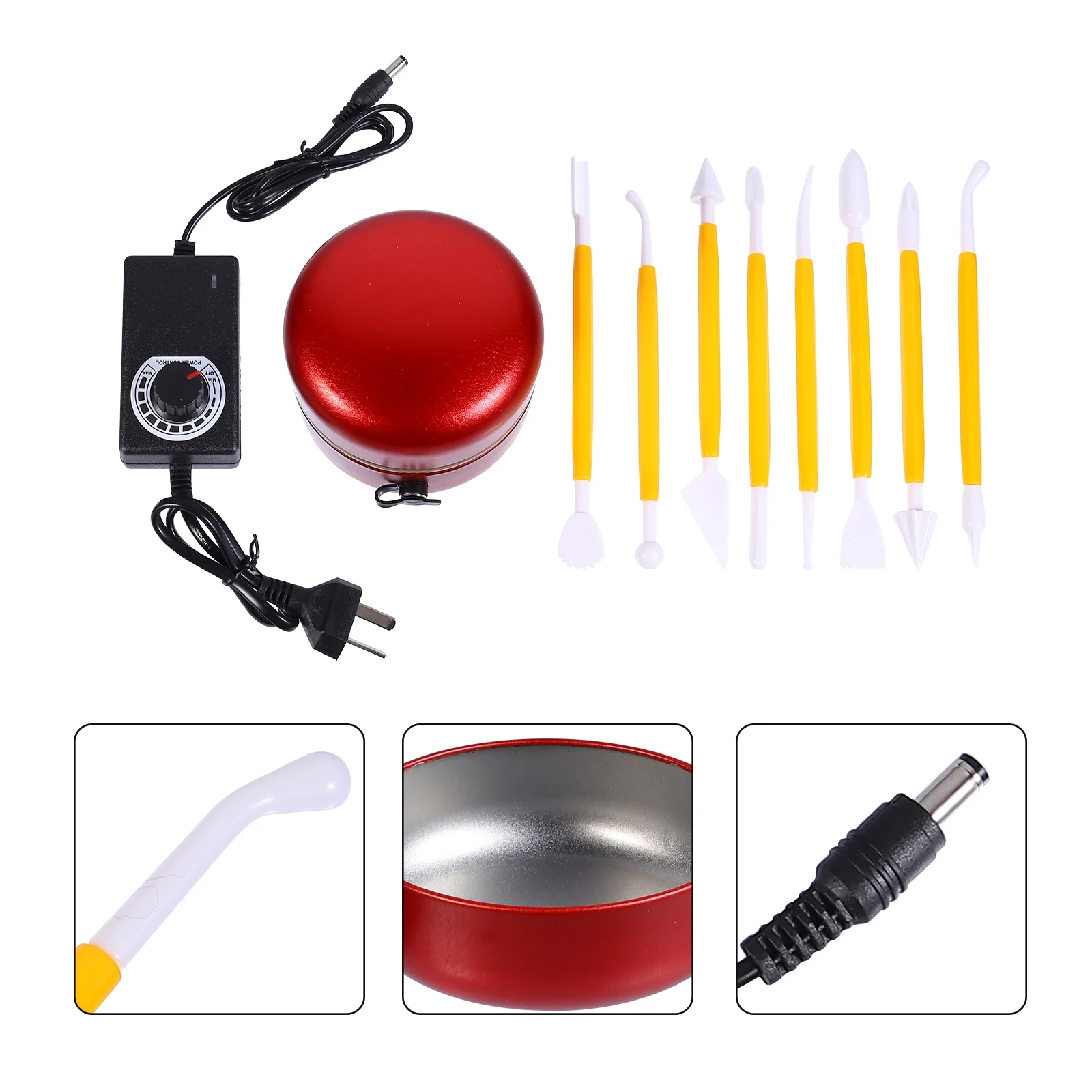 

1 set 1 Set Mini Pottery Wheel Compact Diy Clay Making Machine For Handmade Ceramic Art Craft Kids Adult Starter Kit Electric