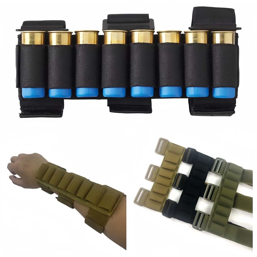 

Тактический 8-круглый чехол для боеприпасов, сумка для переноски боеприпасов, калибр 12/20, Molle, дробовик, пуля, держатель, картридж для винтовки, аксессуары для охоты ﻿