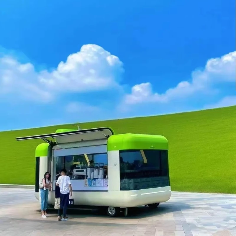 Factory Direct Fiberglass Aluminum Mobile Food Trailer Complete Kitchen Appliances for Outdoor Snack Vending Cocina Móvil
