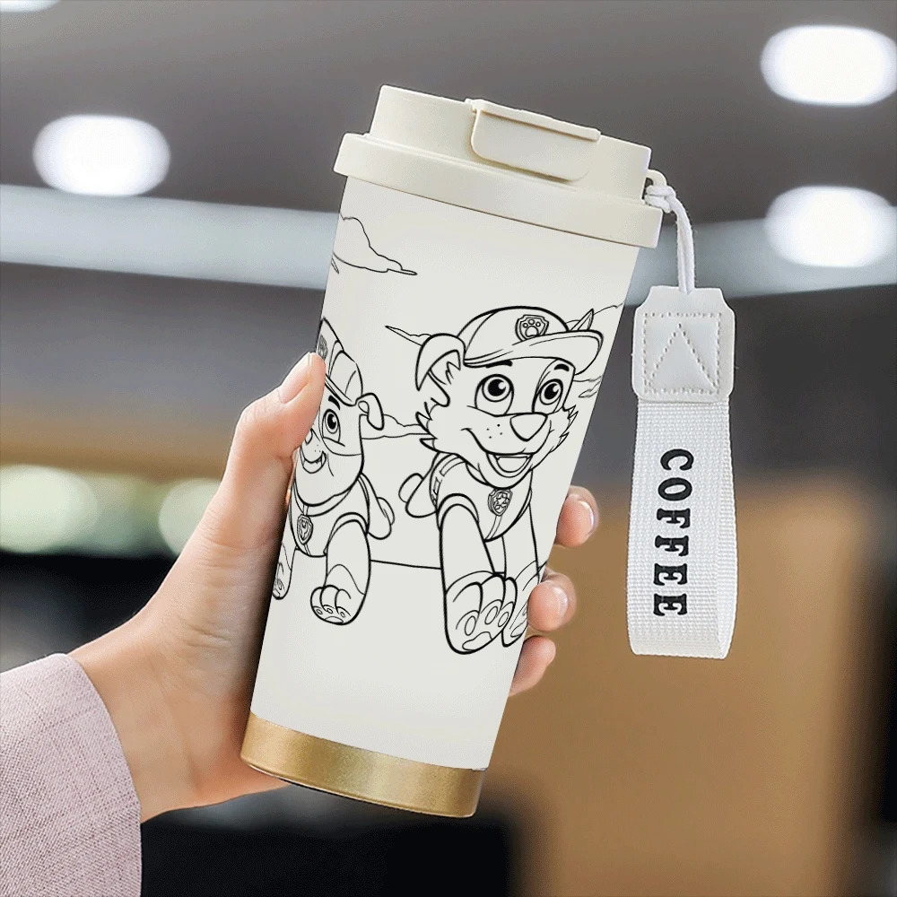 

Paw Patrol Pattern Water Cup Portable Hildren Adults Straw Cup Kawaii Paw Patrol Anime Supplies Outdoor
