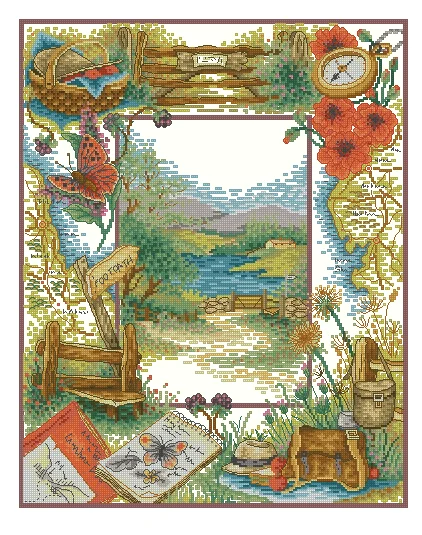 Coast to Coast Scenery 18CT 16CT 14CT Unprinted Top Quality Cross Stitch Kits Embroidery Art DIY Handmade Needlework Home Decor