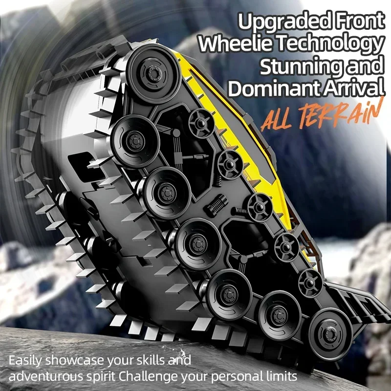 Land Water Mode Rc Car All Terrain Tracked Tank Remote Control Clawer Rc Climbing Vehicle Wireless Toys Children Boys Gift
