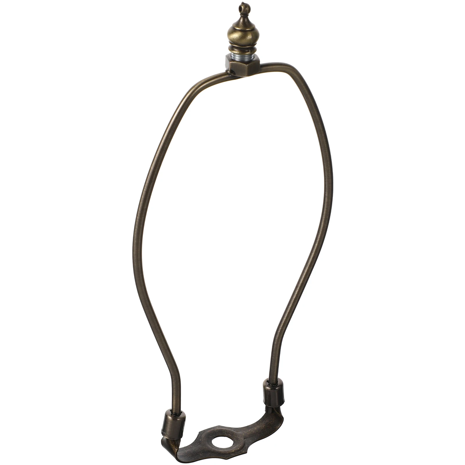 

Horn Lamp Bracket 8 Inch Bronze Plated Metal Harp Holder Durable Easy Install Table Floor Lamp Frame Lighting Accessories