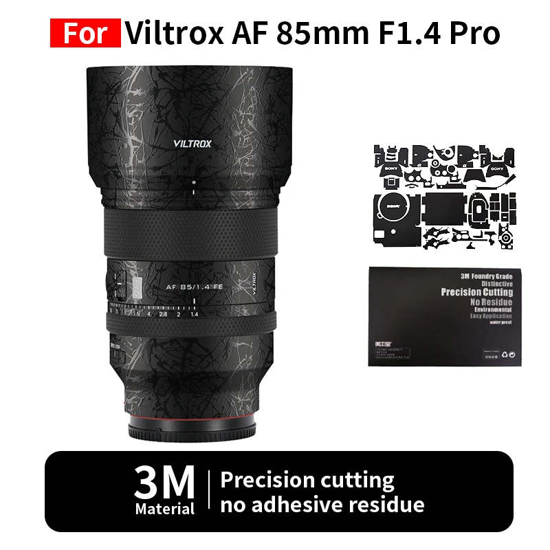 mebont-pour-viltrox-85mm-peau-viltrox-af-85mm-f14-pro-autocollant-d'objectif-de-camera-film-de-protection-protection-couverture-complete-sans-residus