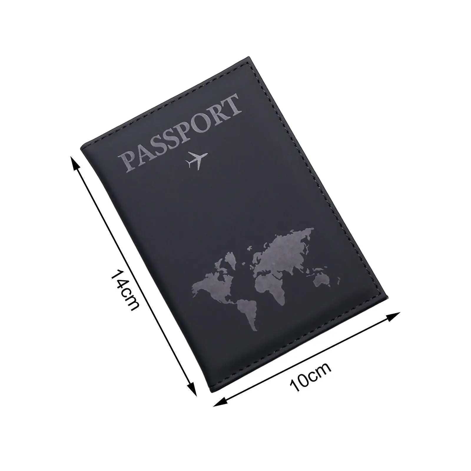 Passport Cover PU Leather Travel Wallet Card Pockets Organizer Passport Protector for Women Men Vacation