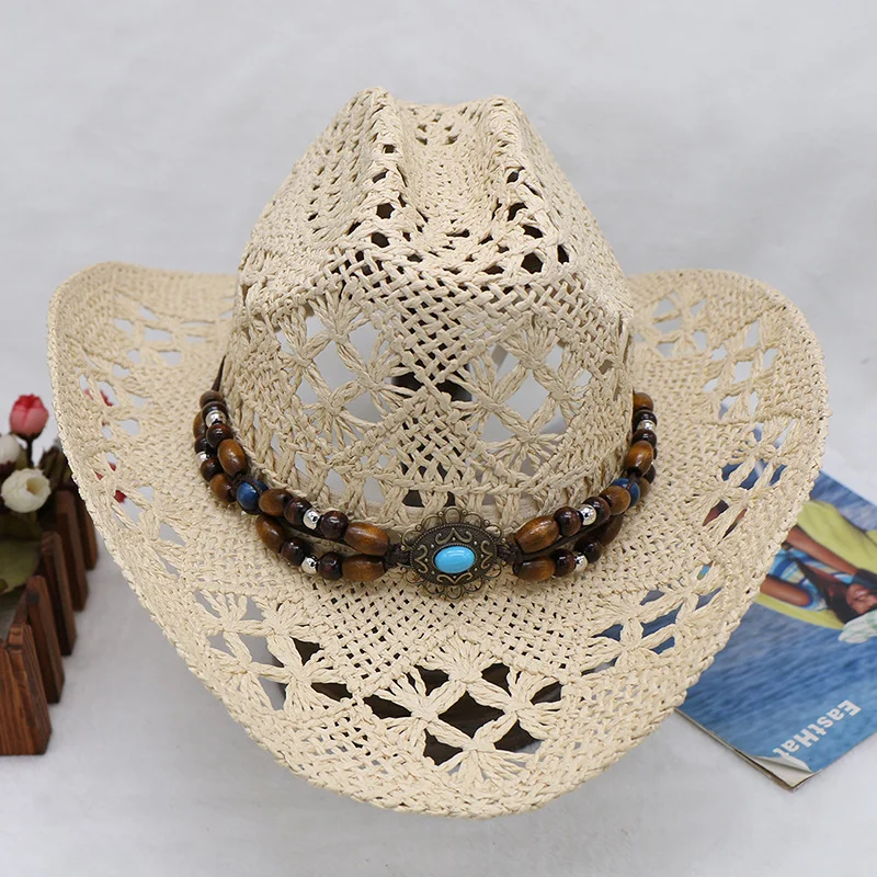 Popular Hand-knitted Hollow-out Orchid Sun Hats For Men And Women, Sun Protection Hats With Rolled Brim, Denim Hats