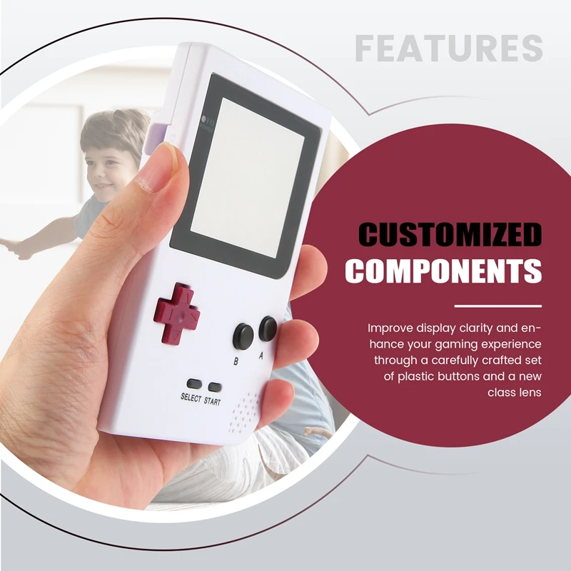 M16K-DIY Shell Substituição Para Gameboy Pocket Game Console Para GBP Shell Case Com Botões Kit Lente de Classe