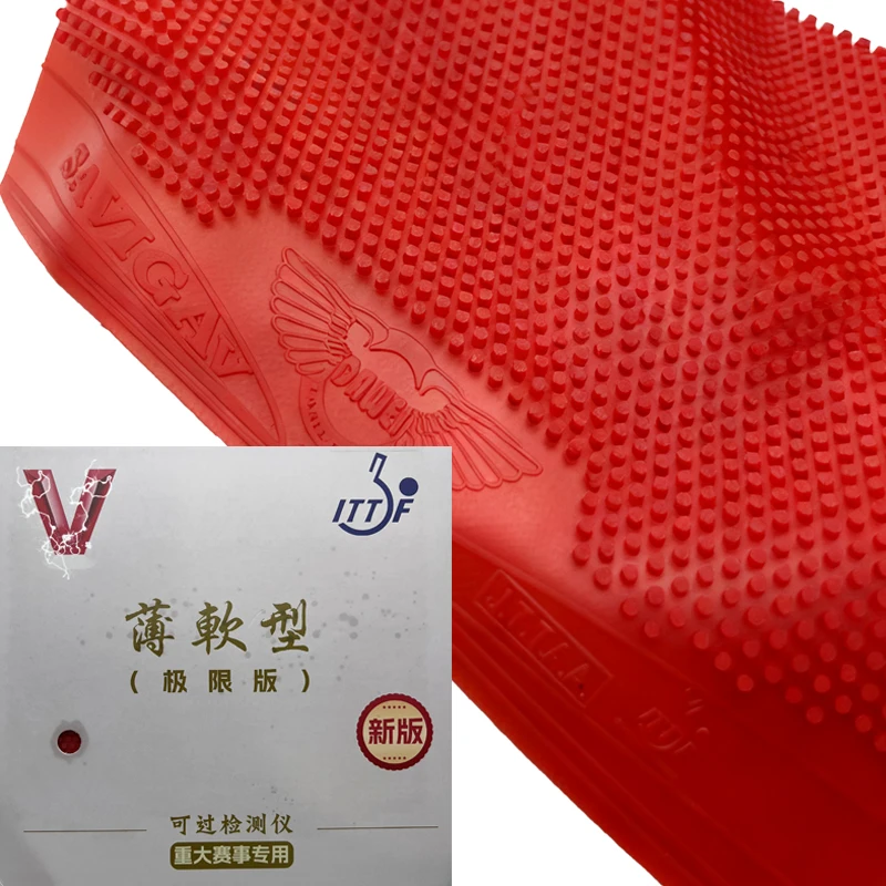 

DAWEI SAVIGA Тонкая мягкая резина для настольного тенниса с длинными шипами OX Средние частицы 1,8-2,0 мм Неотверждаемая резина для пинг-понга