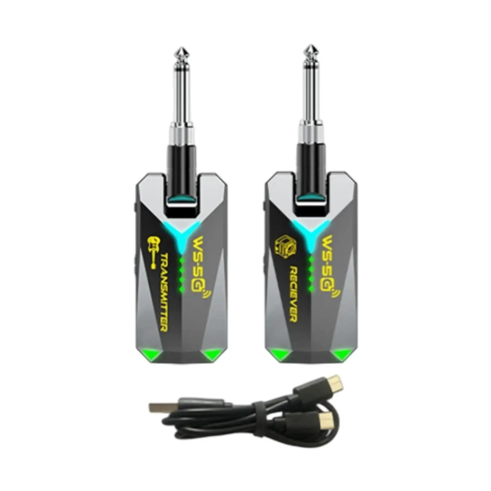 

Беспроводная аудиосистема для гитары 5.8 ГГц с дальней передачей сигнала для гитары и баса