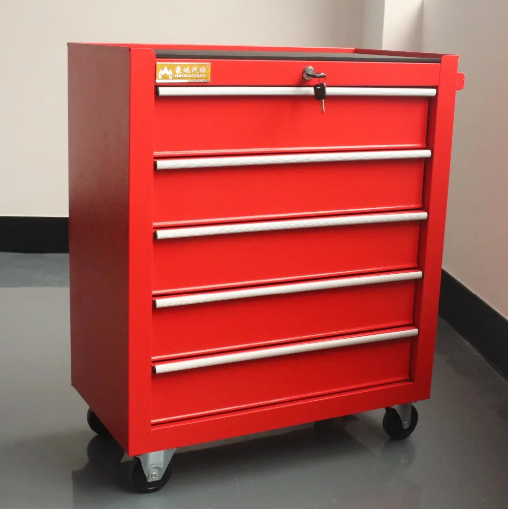 New Design Lockable and Rolling Garage Tool Cabinet Trolley Tool Carts