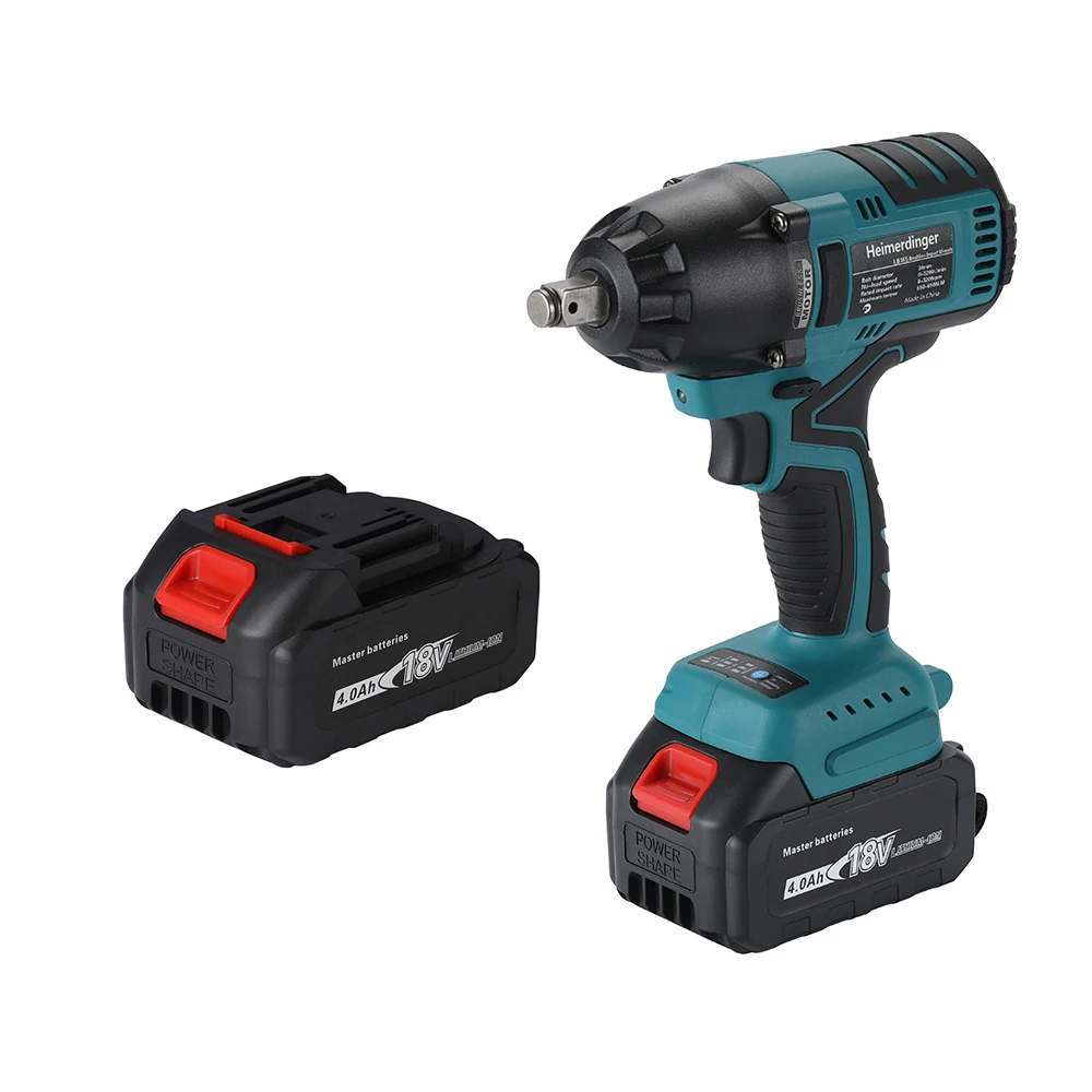 High-Torque Brushless Electric Wrench with 21V Lithium Battery Wind Cannon Impact Rechargeable Auto Repair Tool Powerful Wrench