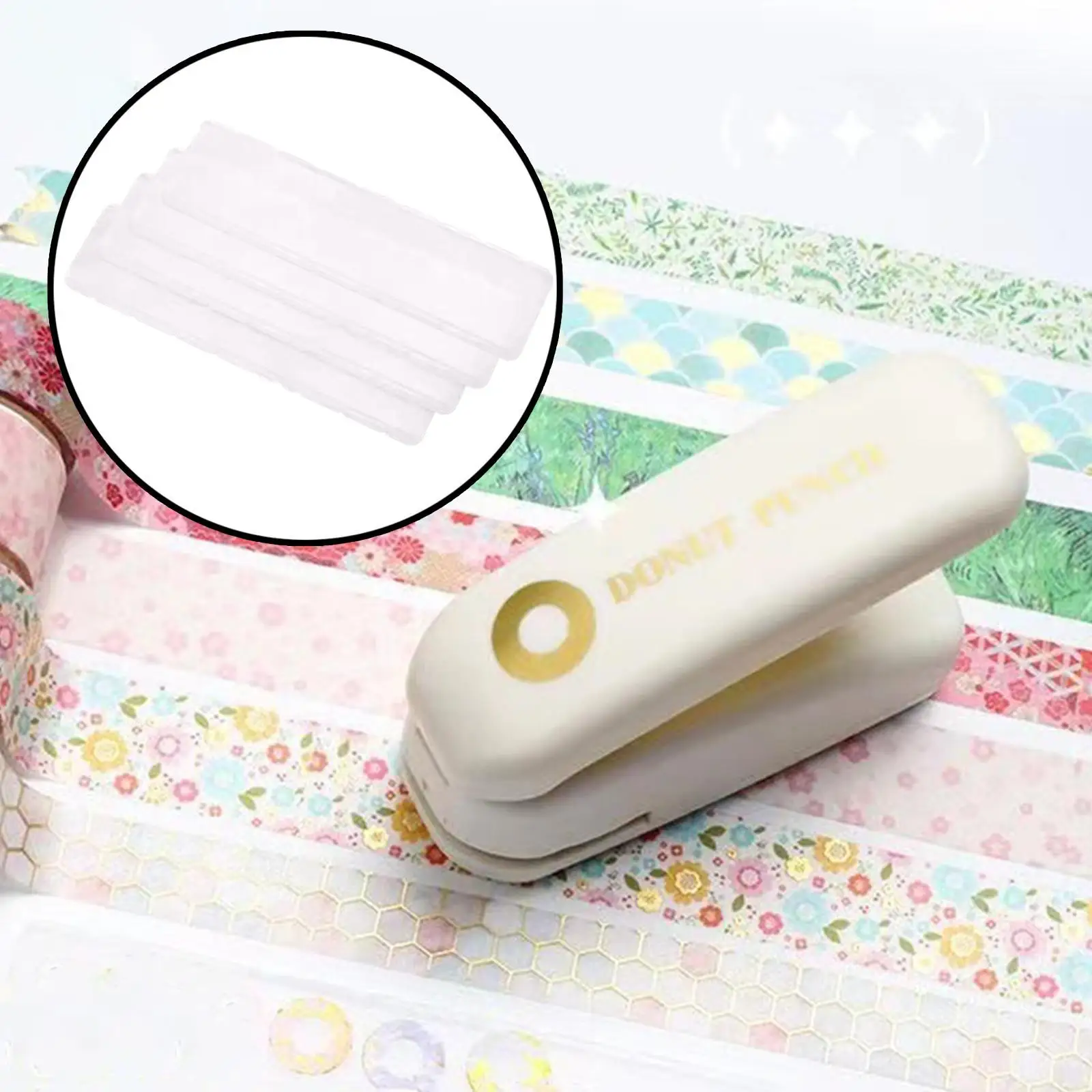 Hole Puncher Punching Tool, Lightweight Practical, Paper Punch Machine, Loose Leaf Paper Hole Reinforcement Punch