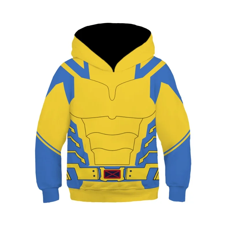 Deadpool Wolverine Cosplay Hoodie Superhero 3D Polyester Autumn Halloween Unisex Wolverine Jacket Thin Party Deadpool Costume