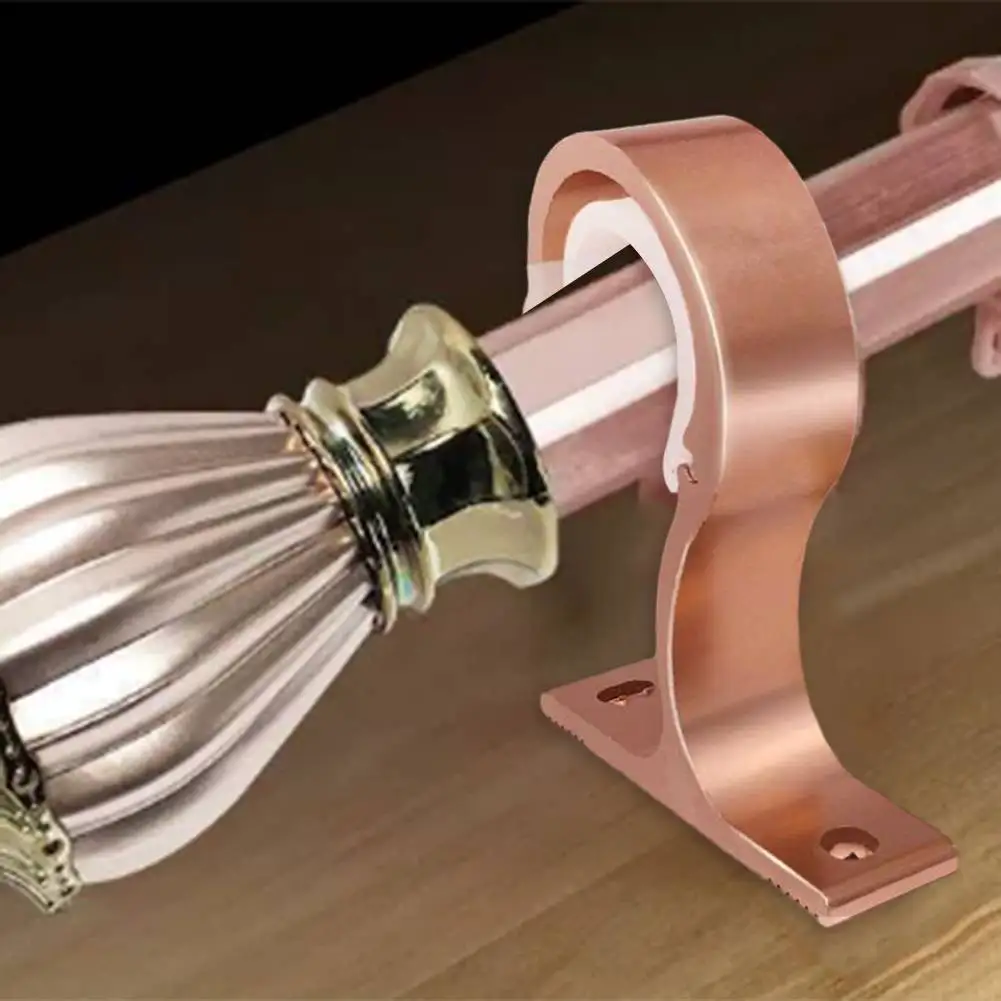 

6 упаковок кронштейнов для карнизов, потолочные вешалки из алюминиевого сплава с винтами, поддержка шкафа, прочная опора для ваших штор